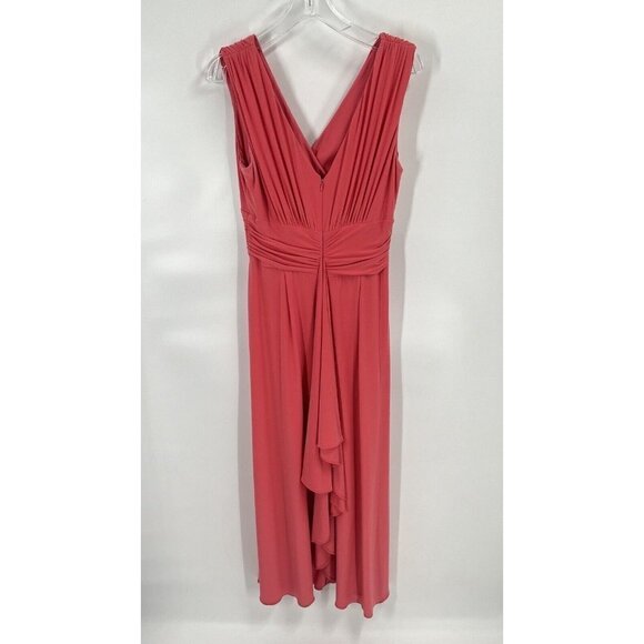 Vintage Talbots Maxi Dress Salmon Sz 10 - Picture 4 of 7